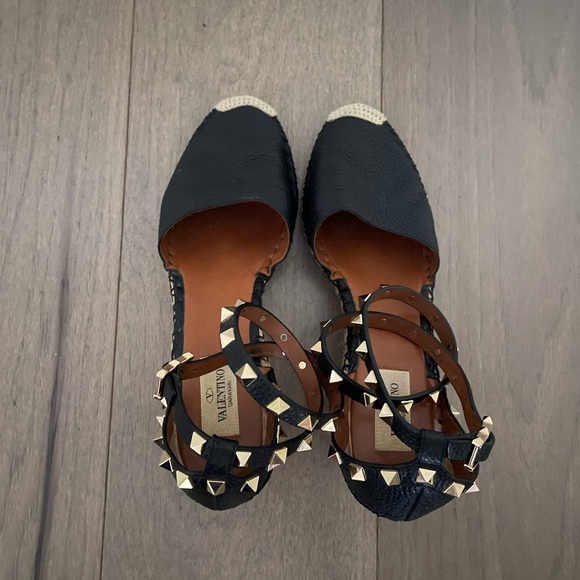 Valentino Rockstud Espadrilles Black - Picture 5 of 7